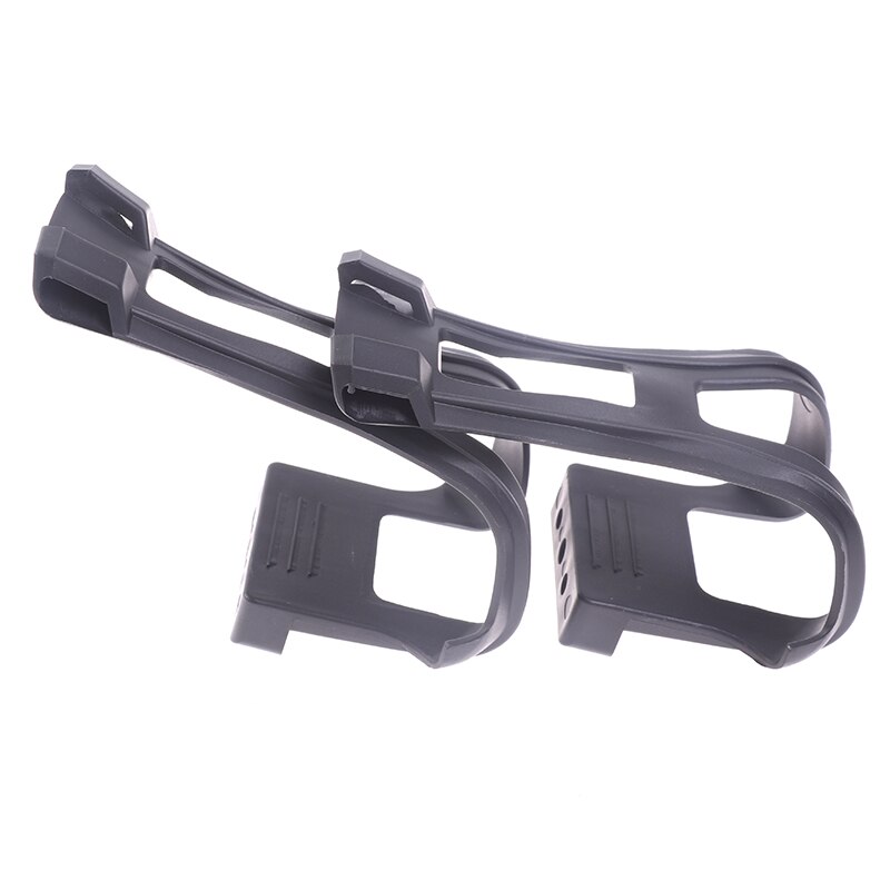 Ultra-light Bicycle Strapless Toe Pedal Clips Bike Bicycle Pedal Half Clips With Screws Cycling Accessories Black