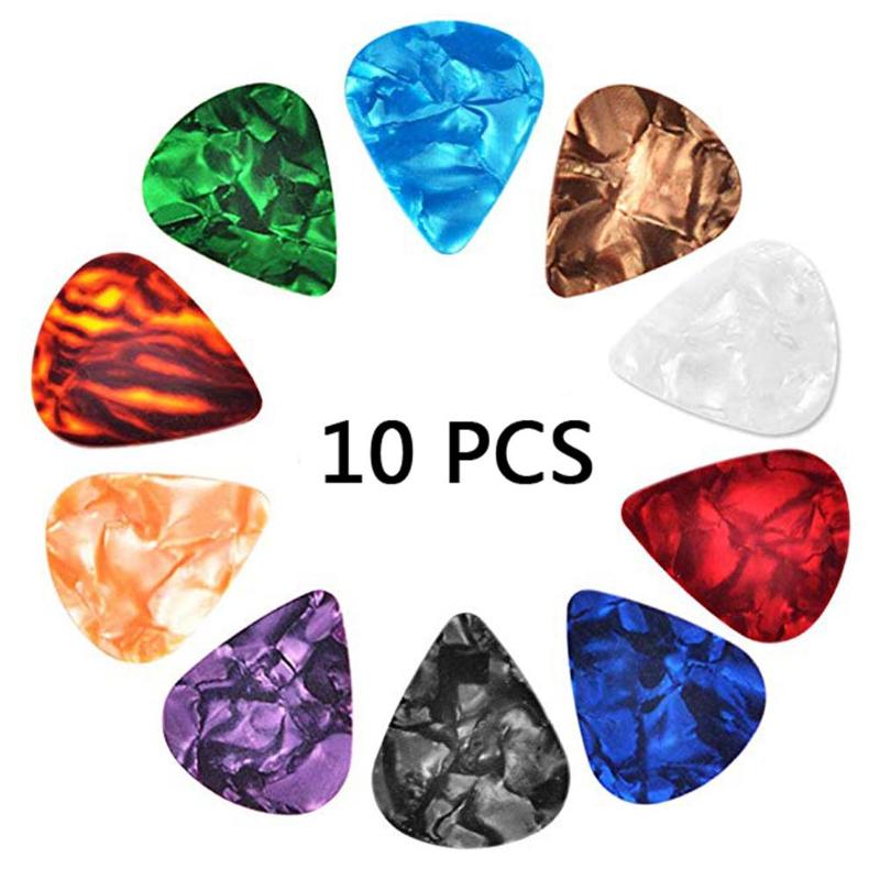 10Pcs Elektrische Plectrums Duurzaam Verfijnen Plastic Plectrums Met Houder Tas Gitaar Accessoires Ontworpen Voor Elektrische Gitaren