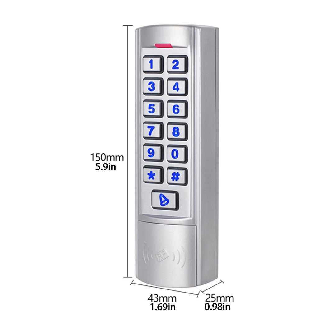 N1 Metal Access Control Machine Fingerprint Password Key Lock Access Control Standalone Machine Biometric Electronic Door Lock