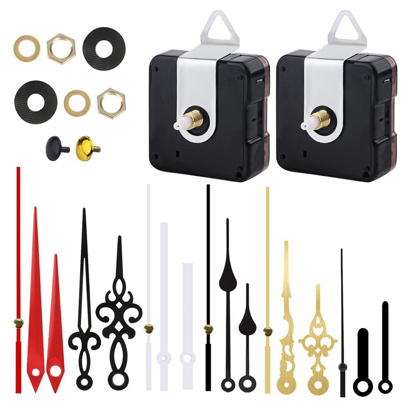 Clock Mechanism,Quartz Clock Movement, Clock Repair Replacement Kit ,DIY Silent Wall Clocks Parts Battery Operated: Default Title