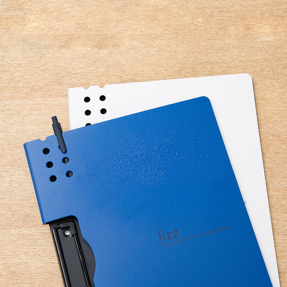 Horizontal A4 Folder 3 Layers Thick Matte Texture Folder Portable Pad Portable Pen Tray Office Metting File Pocket