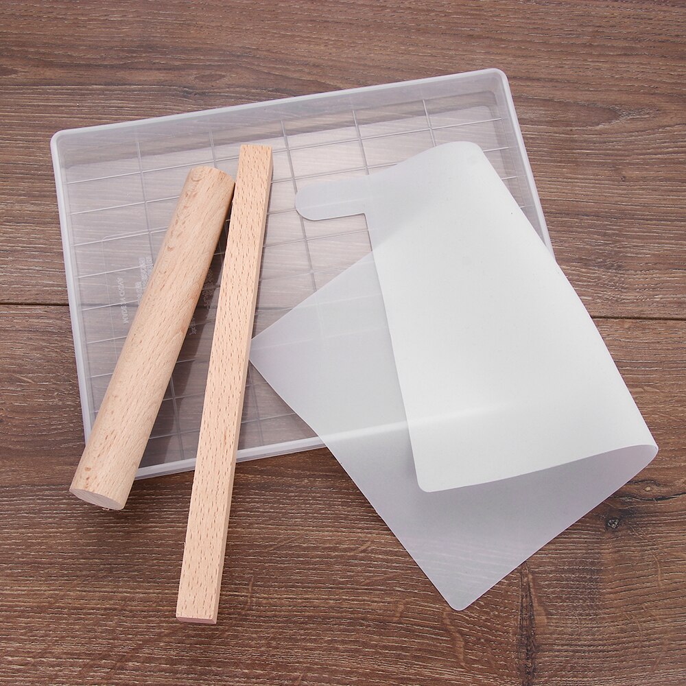 DIY turrón hecho a mano bandeja de corte Mat rollo de madera Pin pastelería utensilios para decoración de pasteles molde de caramelo hornear molde de silicona de azúcar