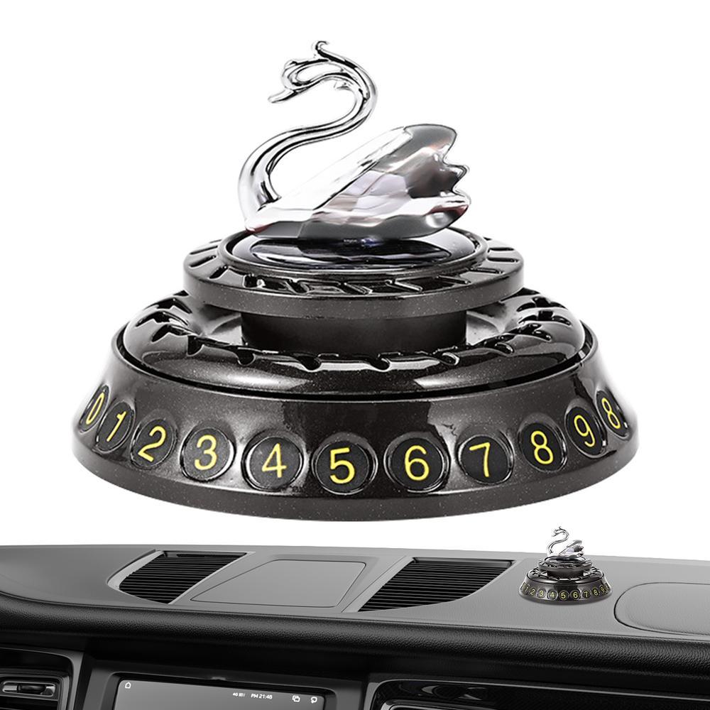 Swan auto luchtverfrisser op zonne-energie, luchtverfrissers op zonne-energie, luchtreiniger op zonne-energie, aromatherapie diffuser, parkeertelefoonnummer: Blauw