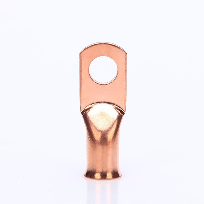 AWG4X5/16 Bare Copper Cable Lug Kit Bolt Hole Tinned Cable Lugs Heavy Battery Wire Terminals Copper Nose Wire Connector