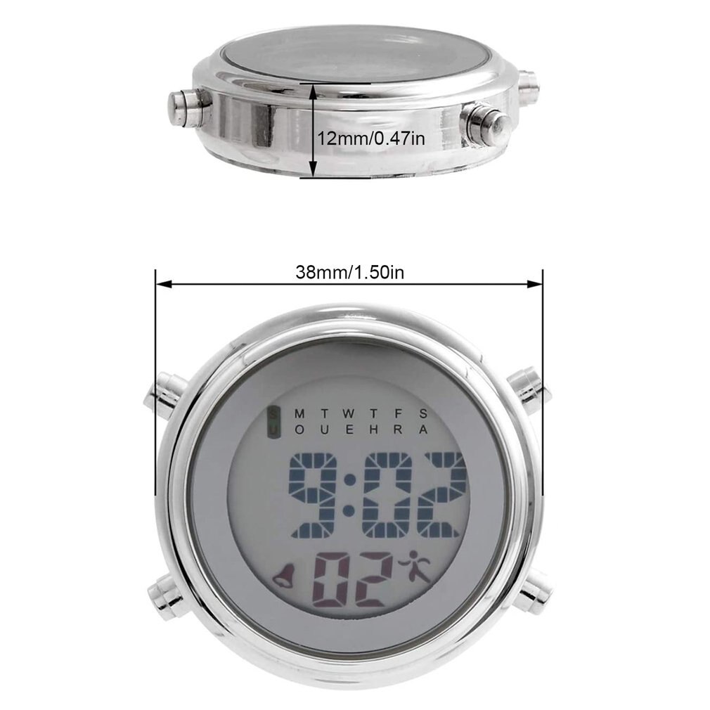 Mini Waterproof Clock Electronic Clock Alarm Calendar Display Timer Luminous Function Multi-functional Stylish Simple