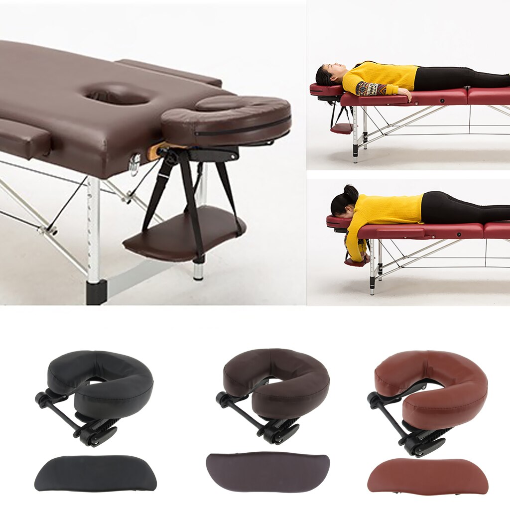 Paquete de 3 reposacabezas para cama de masaje, respaldo portátil y ajustable