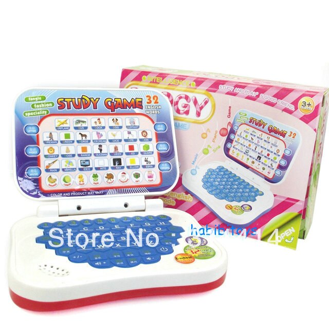 1 PCS Baby Kids Toys Study Game Intellectual Learning Song Mini PC Learning Machine English, Chinese +