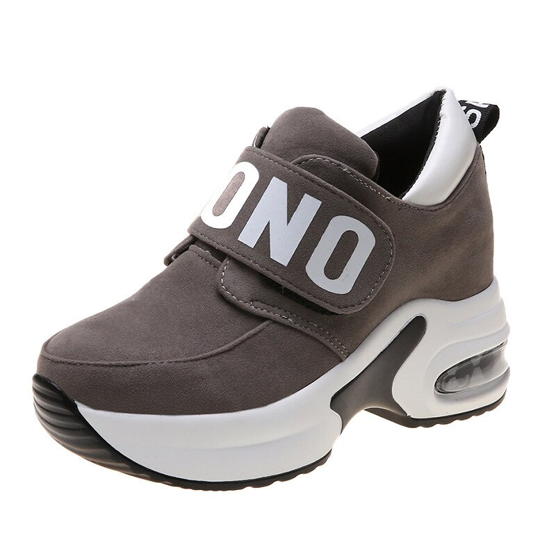 Een yona winter nieuwste dames platform pumps schoenen comfortabel de verhoogde hoge tops: Grijs / 36