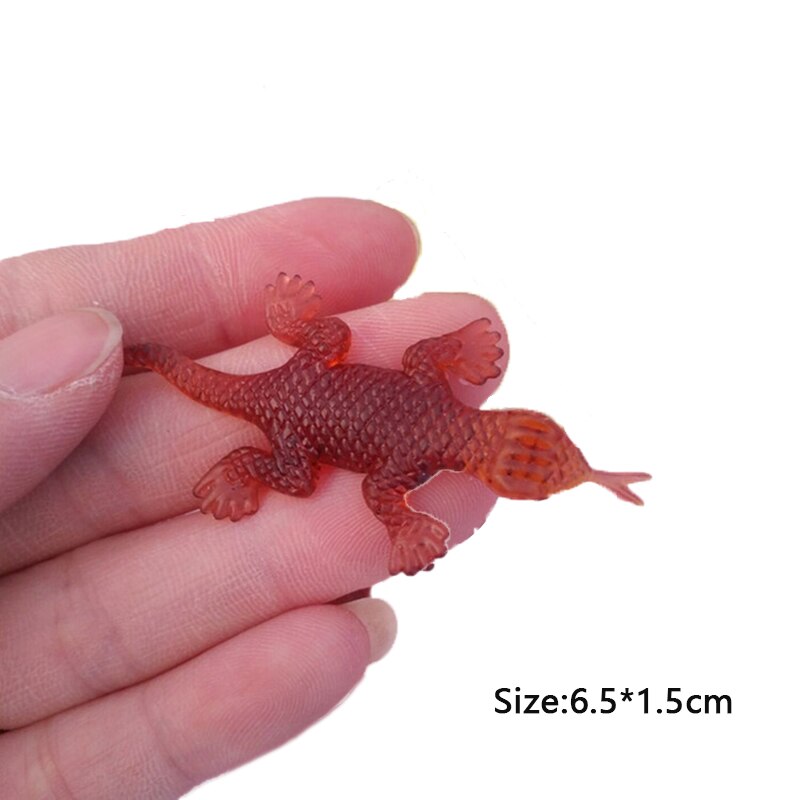 5 st mini halloween leksaker aprilsnarar dag verklighetstrogna spratt spel simulering gummi leksak skräck roliga skämt leksak rekvisita dekorationer: Gecko