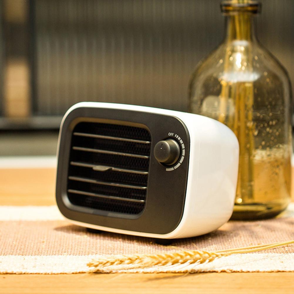 240W Mini Intelligent Constant Temperature Ceramic Desktop Fan Heater Indoor