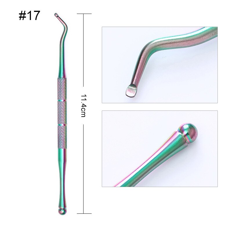 BORN PRETTY 1 PC Nail Art Tool Nipper Nail Cuticle Scissor Dead Skin UV Gel Remover Pusher Nail Stamper: 17