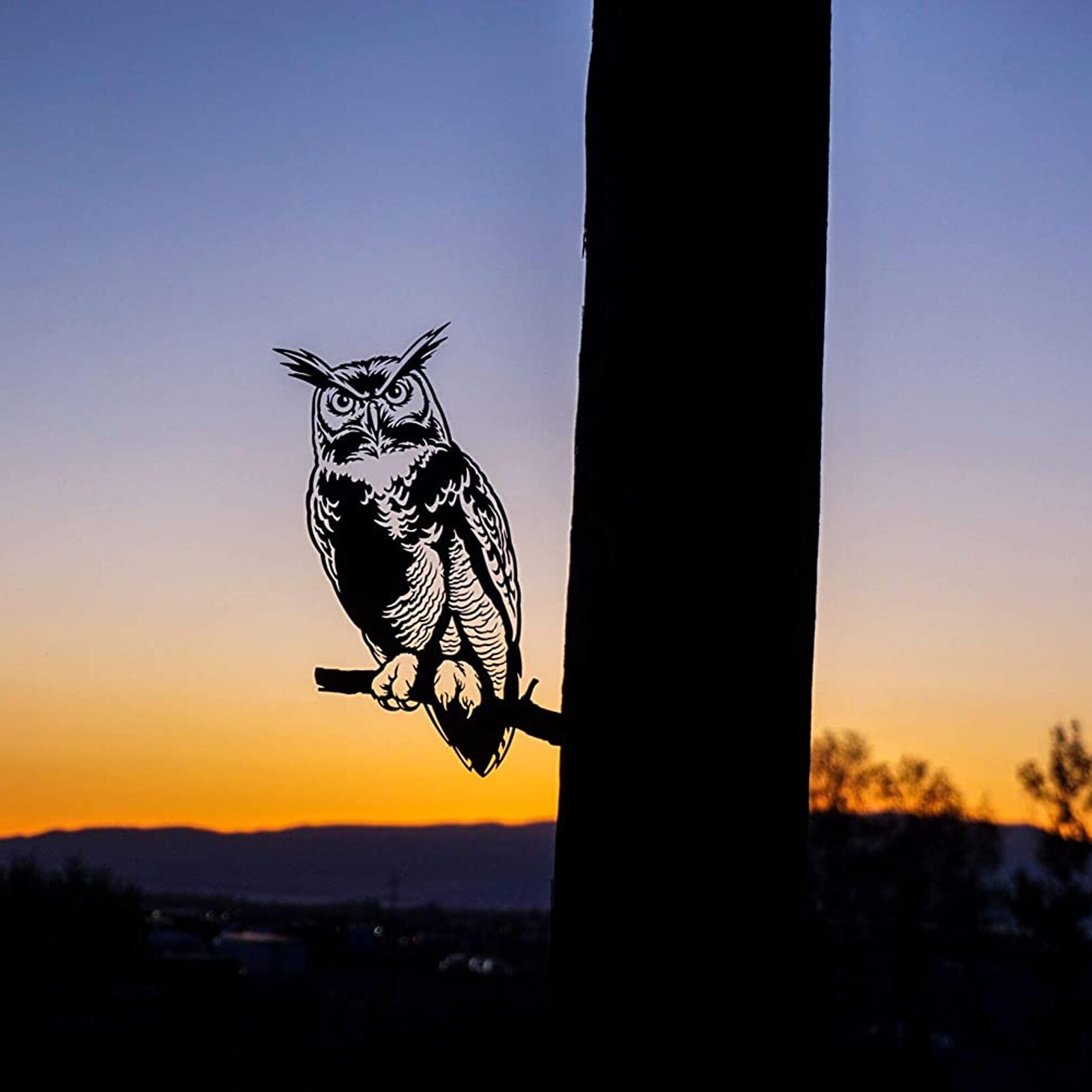 Garden Decoration Metal Eagle, Owl Silhouette Stable Outdoor Garden Decoration Art Tuin Decoratie Pile