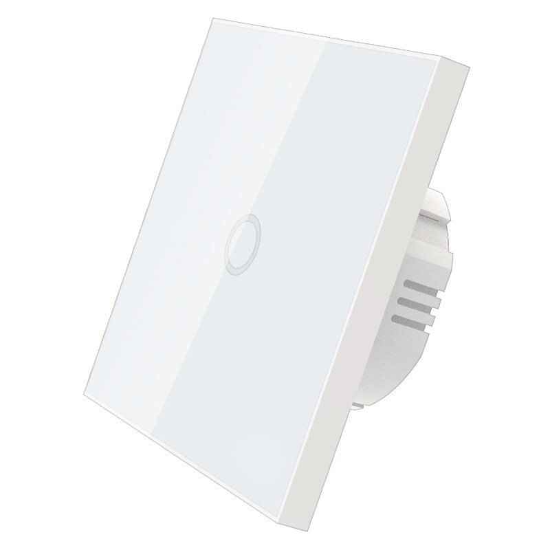 Z-wave plus  eu868.42 mhz touch panel lichtschakelaar eu type aan/uit wandschakelaar 1/2- voudig voor lichtregeling: 1 bende