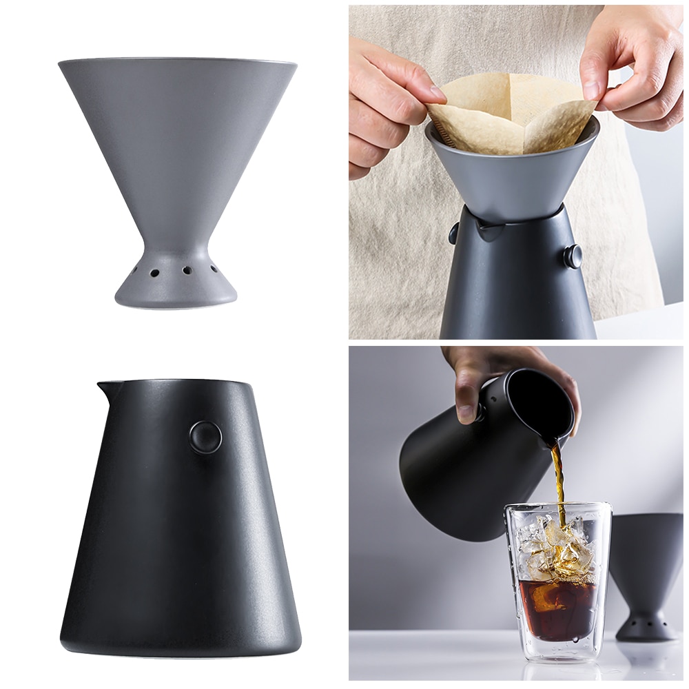 Hand-brewed Coffee Pots Ceramic Espresso Water Drip Coffee Maker Reusable Anti-drip filter cup v60 Espresso Coffee Dripper