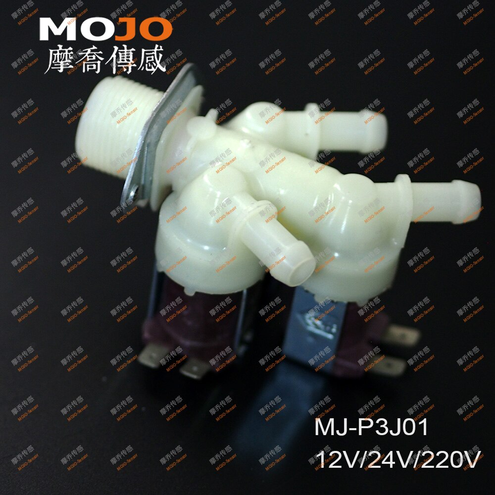 MJ-P3J01 G3/4"-12mm Three output Normally Closed Inlet solenoid valve(1pcs/lots)