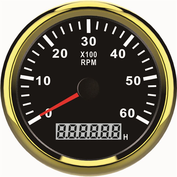 Car Engine Tachometer Modified Gasoline Engine Diesel Truck Excavator Motorcycle Motorcycle Boat 12V24V Universal