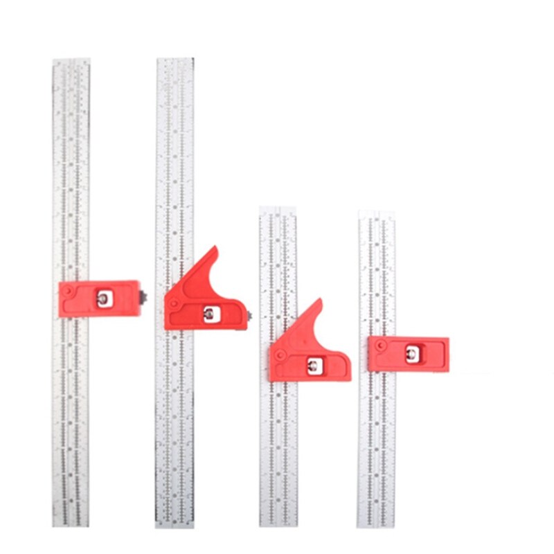 Woodworkers Edge Rule Auto-Line Drill Guide High-Precision Angle Gauge Metal Carpentry Tool Measuring