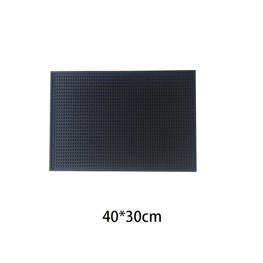 OEM service soft eco-friendly silicone PVC rubber bar mat: 30-40cm