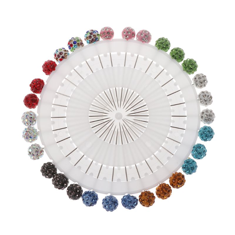 30 Pcs Veiligheid Pin Moslim Hijab Sjaal Pin Strass Bal Broche Rechte Hoofd Pin