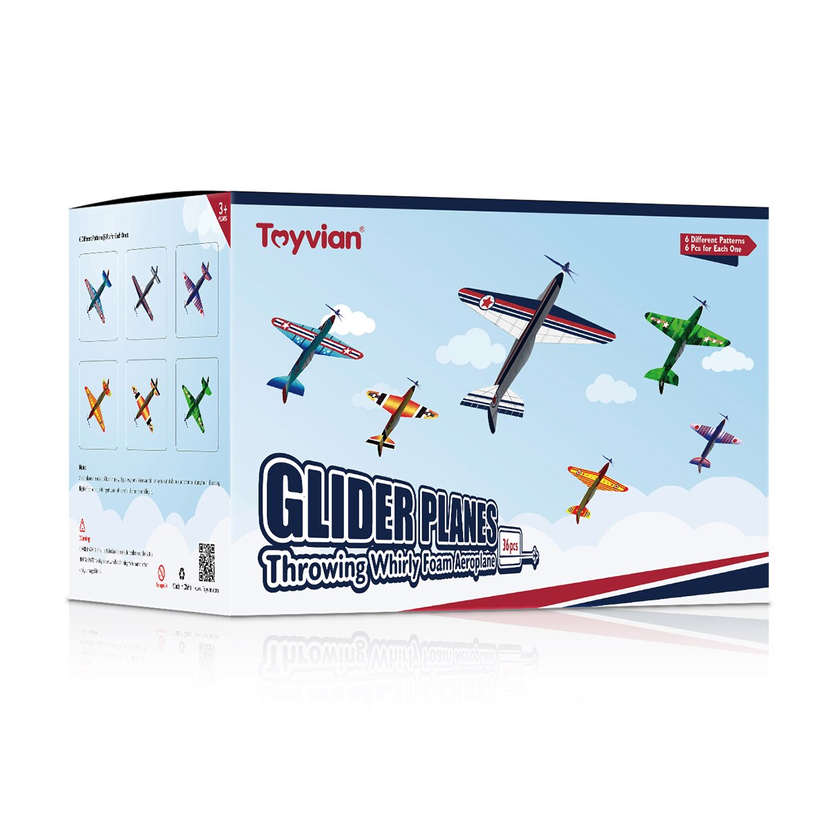 36pcs Glider Plane Lightweight Novelty Assembly Air Planes Flying Plane Glider Plane Party Favor