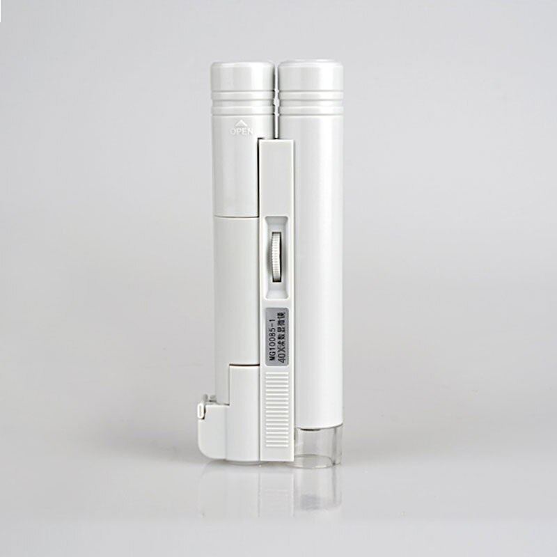 40 80 100 150X Pocket Mini Microscope Illuminated Portable Magnifier Jewelry Loup Reading Scale Magnifying Glass with Led Lights