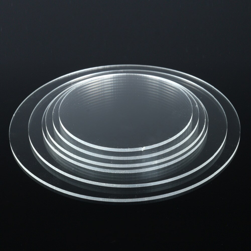 3mm Klar Extrudierte Acryl Kreis Ohrringe Mit See Acryl Scheiben Perlen Plexiglas Für bild rahmen DIY Handwerk CD Gestelle