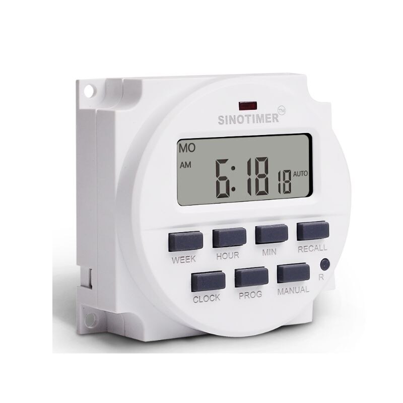 TM618H 5V 12V 24V 120V 220V Digital 7 Day Weekly Programmable Timer Switch Relay 50JC