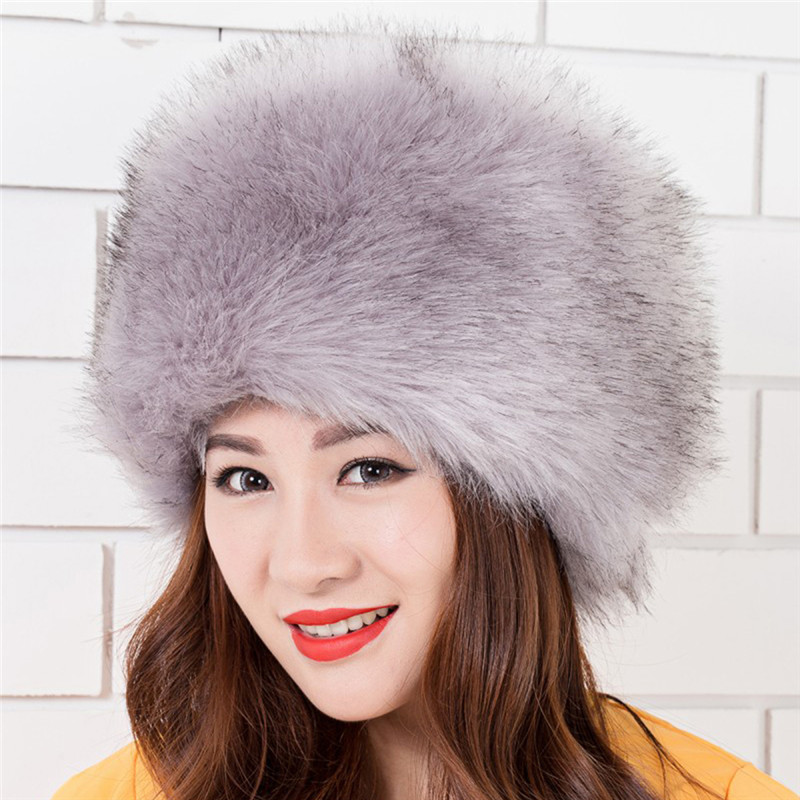 Vrouwen Hoeden Vrouwen Hoed Winter Caps Meisjes Hoeden Faux Vossenbont Cap Prinses Stijl Hoeden Warm Fur Hoofddeksels Kerst gifts001: Color10