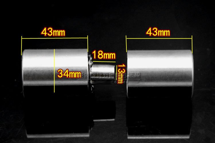 Stainless steel cylindrical hinges,With bearing,Iron door welding Detachable hinge , Diameter 34mm,length 88mm,