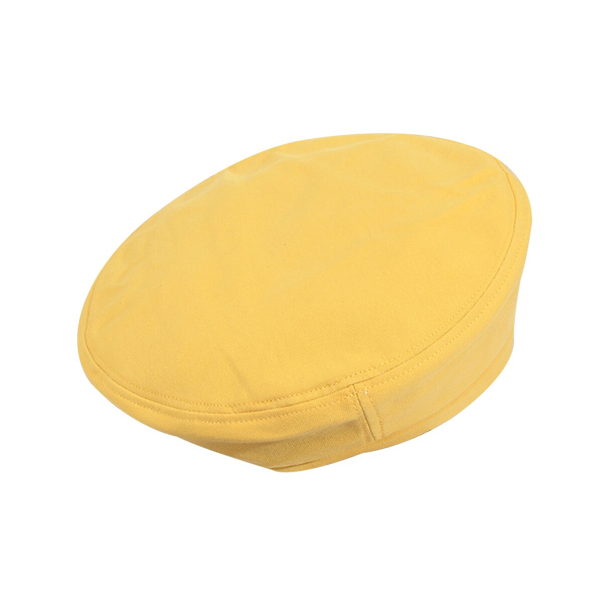 Herfst winter baretten dames effen snoepkleur schattige zoete muts dames casual hoeden petten: Geel