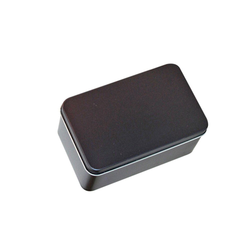 Rechthoekige Blikken Doos Mini Draagbare Thee Blad Opslag Container Snoepjes Organizer Huis Opbergdoos-13x8x6 cm