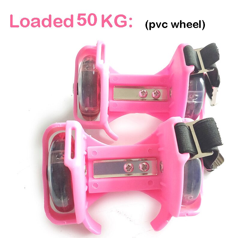Kids Adult Flashing Roller Skating Shoes Small Whirlwind Pulley Flash Wheel heel Roller Skates Sports Roller skate Shoes: Kids PVC Pink