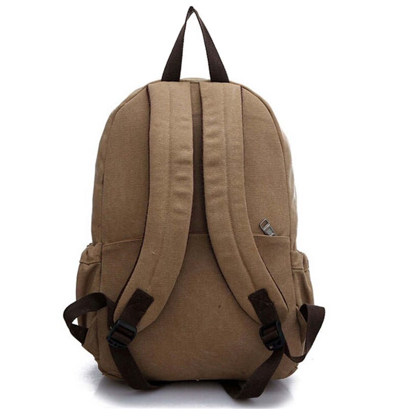 Sac à dos pour ordinateur portable en toile hommes adolescents garçons sacs à dos grand sac d'école Vintage étudiants voyage sac à dos sacs à bandoulière noir XA1054C