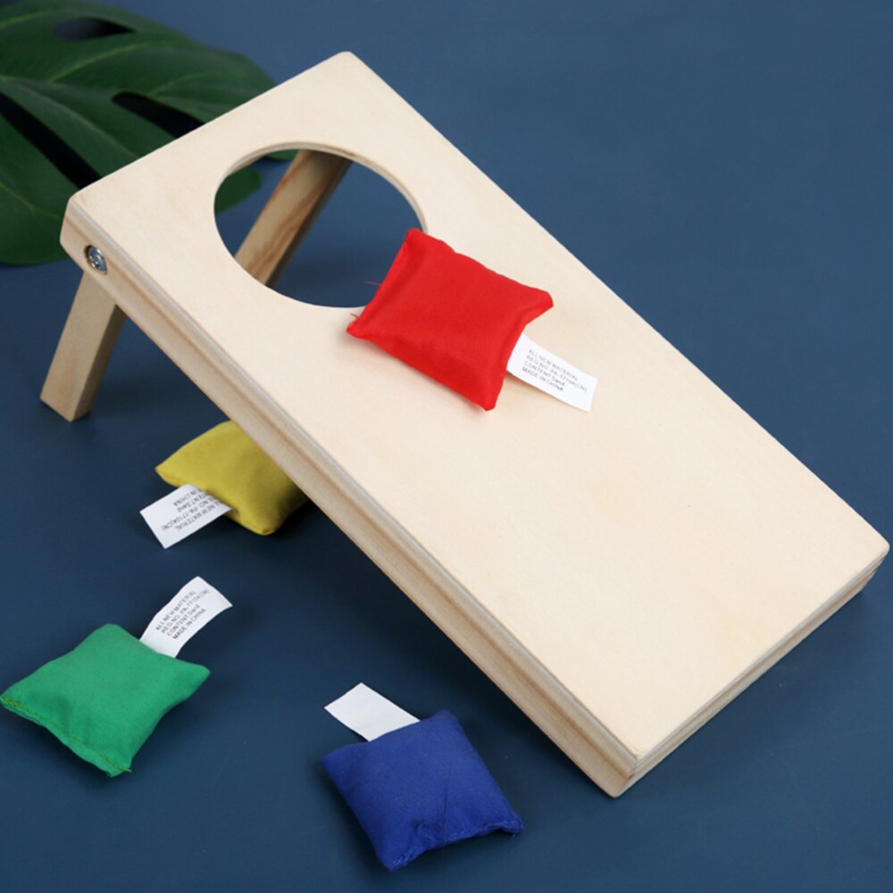 1 Pc Houten Toss Game Gooi Spel Zandzak Game Intellectuele Onderwijs Speelgoed Voor Kinderen Kids