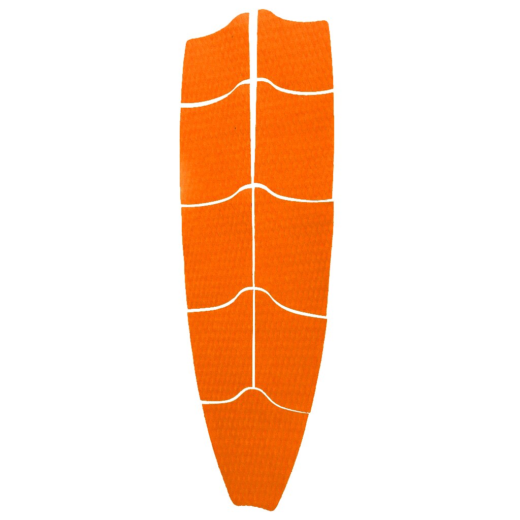 Magideal  of 9er -set surfboard-traction-pads in voller größe, maximaler grip, selbstklebend, zum surfen oder skimboarden: Orange