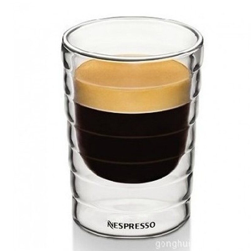 Taza de vidrio de doble pared hecha a mano, vaso transparente para café, leche, Tequila, cerveza, vino, cóctel, vasos térmicos de viaje, 85-350ML