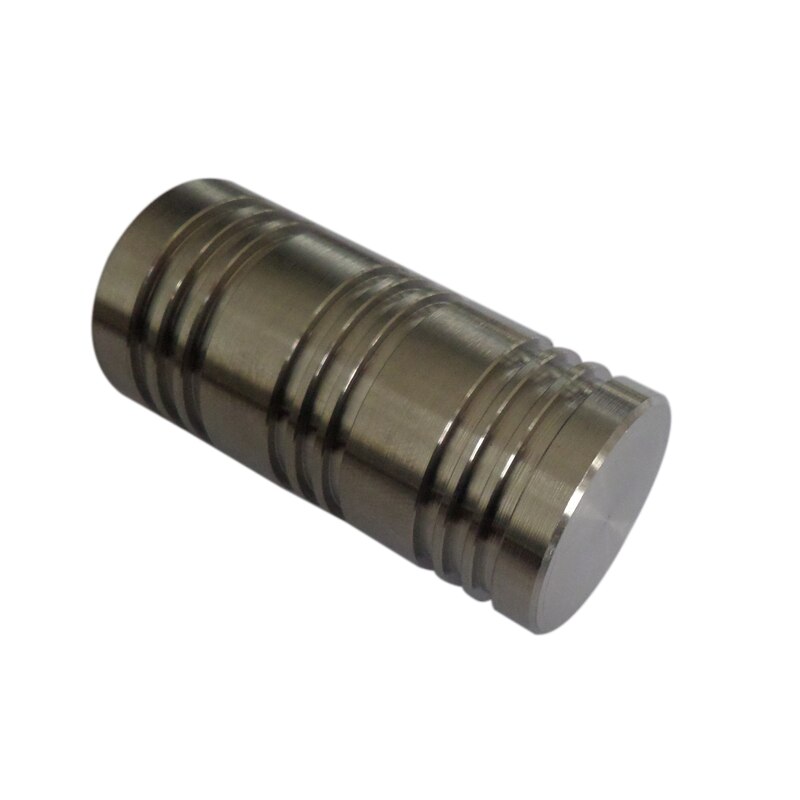 2 Pcs D25mm Stainless Steel Curtain Rod Decorative Head Cylinder, Curtain Accessories Finials for Window Decoration