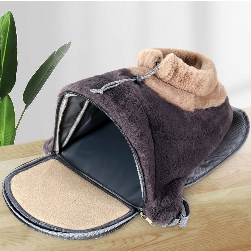 Kleine Hond Kat Draagtas Ademend Draagbare Reizen Handtas Warm Pluche Outdoor Puppy Kitten Rugzak Huisdier Product