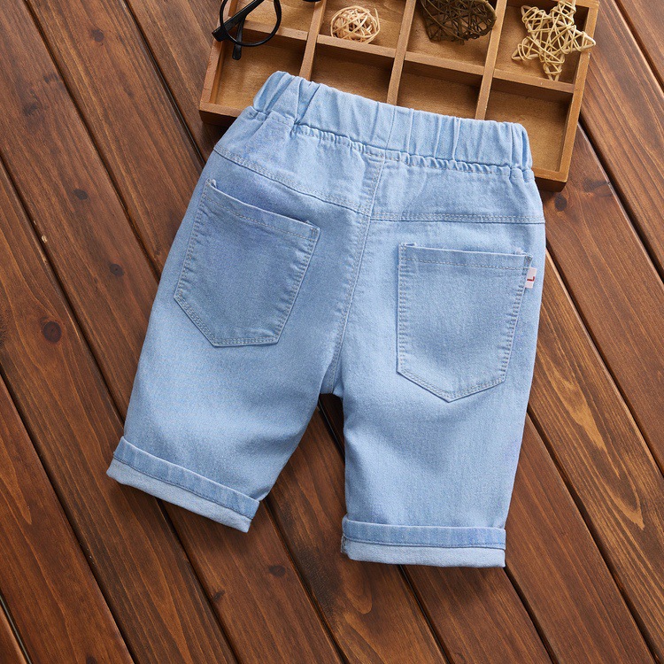 Adorable Baby Boys Shorts Summer Casual Denim Short Pants for Toddler Girls Pockets Design Clothing Children Jeans Pants