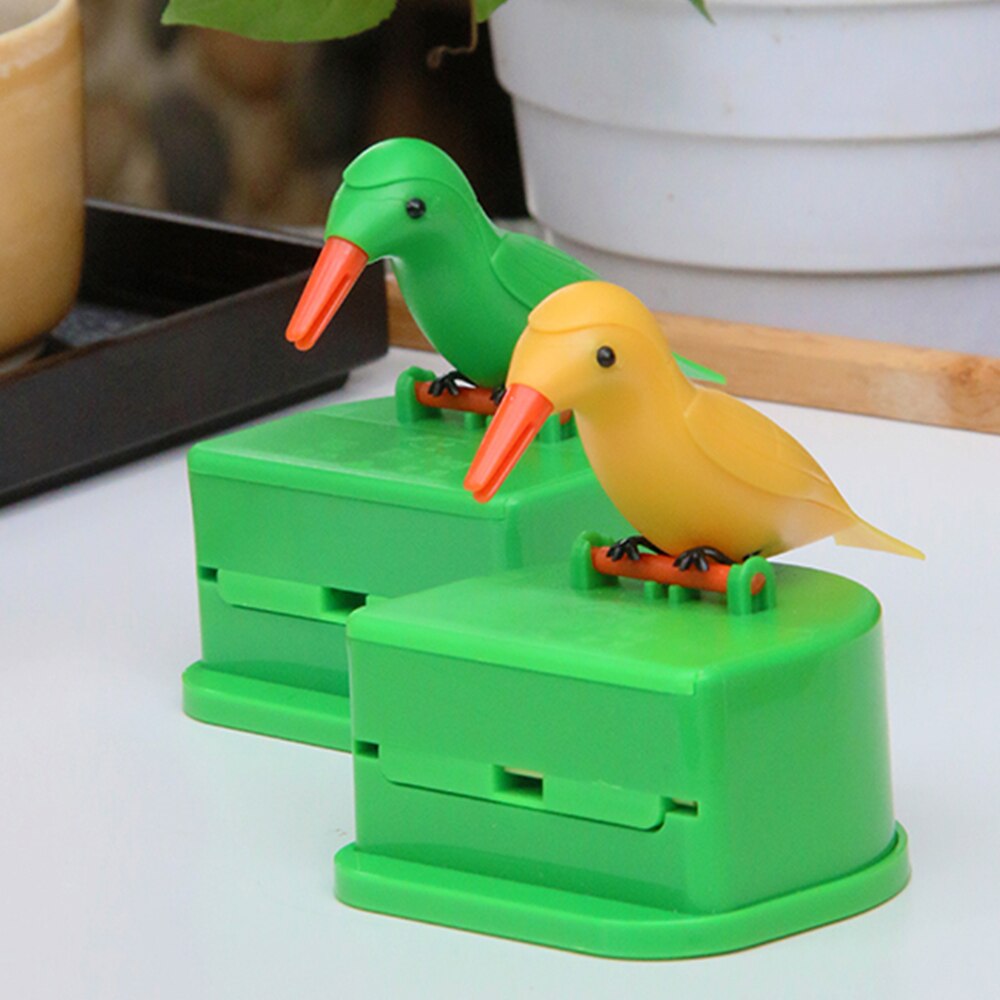 Toothpick Dispenser Box Press Personality Living Room Plastic Cartoon Container Automatic Red Tooth Sign Barrel Lovely