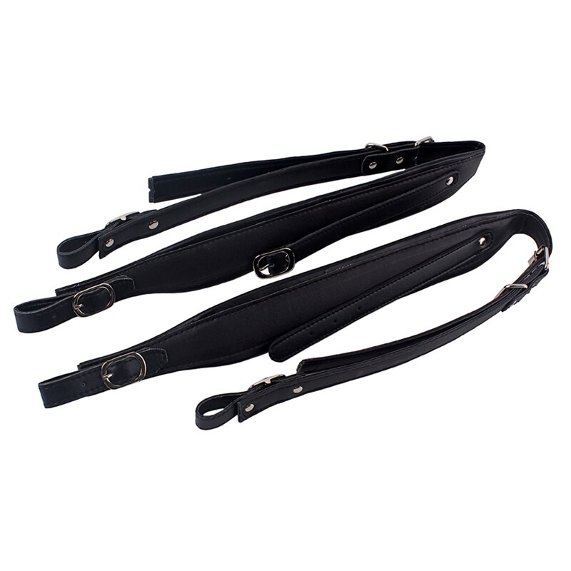 SEWS-1 Pair Adjustable Soft Synthetic Leather Accordion Shoulder Straps Belt Adjustable Length for Bass Accordions Universal