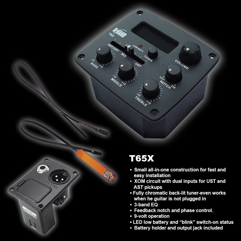 Akustisk guitar pickup eq guitar tilbehør b-band  t65 pickup elektronisk tuner spiller bord guitar tilbehør