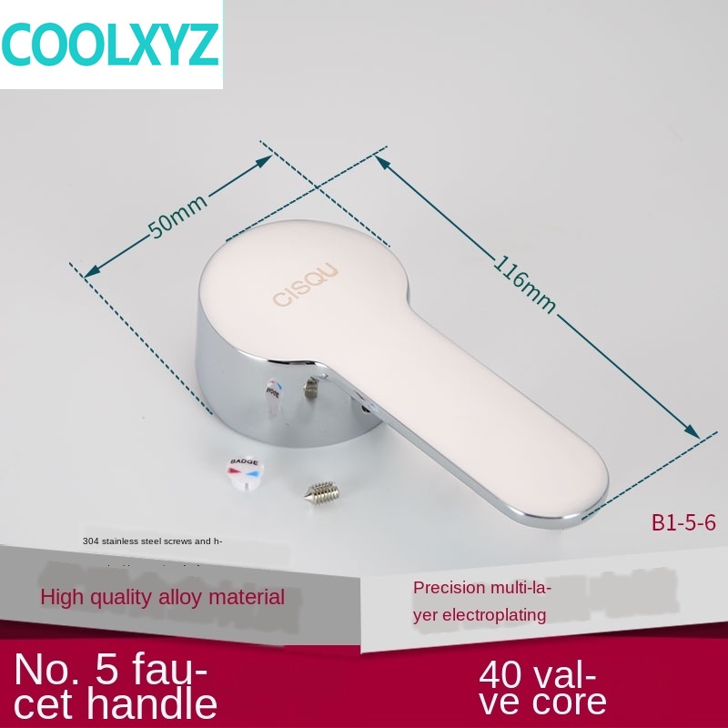 Kraan Handvat Handvat Schotel Wastafel Douche Schakelaar Wijzerplaat Warm En Koud Water 25 35 40 Spool Reparatie Onderdelen: Rood