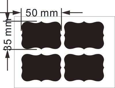 PVC contenedores de almacenamiento pegatinas de etiquetas para pizarra impermeable vidrio Metal botella papel de etiqueta especias azúcar puede pegatinas etiqueta: E-10PCS