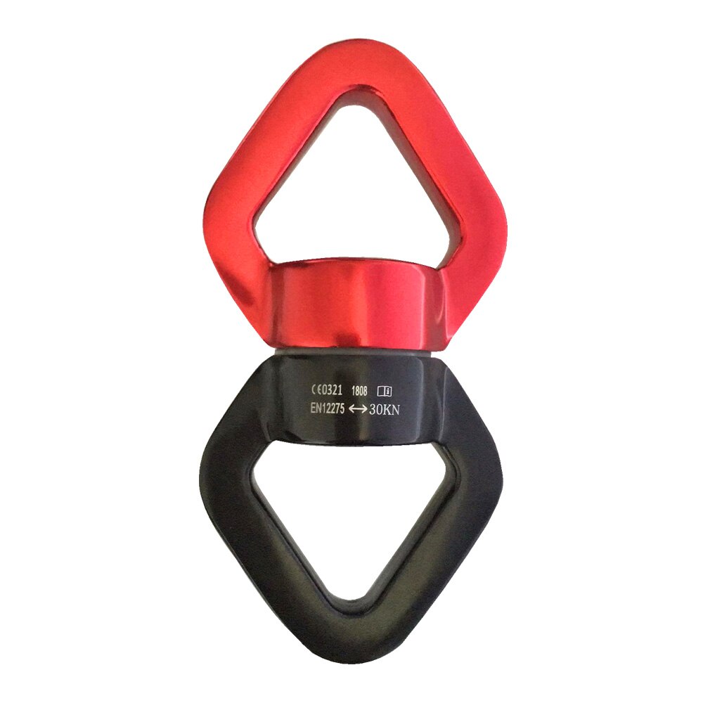 30KN Climbing Ball Bearing Swivel Connector Rope Rotating Anchor Safety Rotational Rope Connector for Rock Climbing Aerial Dance