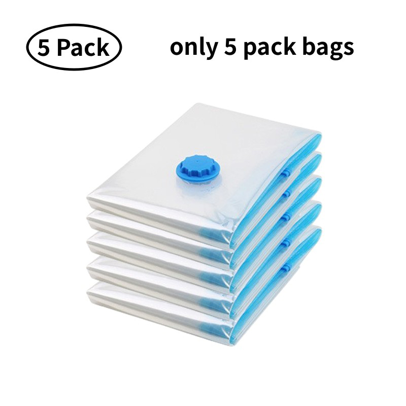 Vacuum Seal Bag Vacuum Storage Bags for Storing Clothes Organizer Space Saving Bags for Pillow Blanket Travel Vacuum Bag Package: L / Yellow
