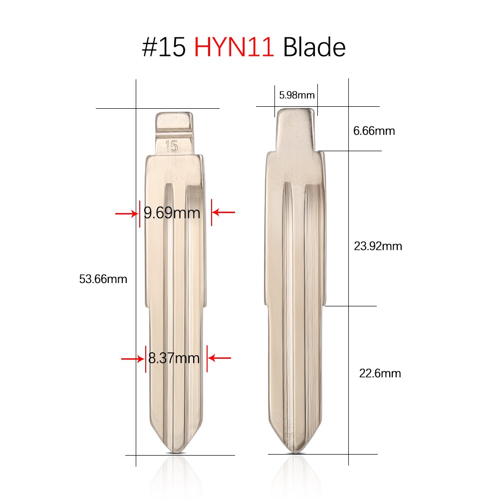 10 pezzi # 07 15 16 23 62 auto KD900 Flip Chiave lama MIT8 MIT11 per Mitsubishi Outlander Grandis lanciere-EX ASX Pajero non tagliato Chiave lama