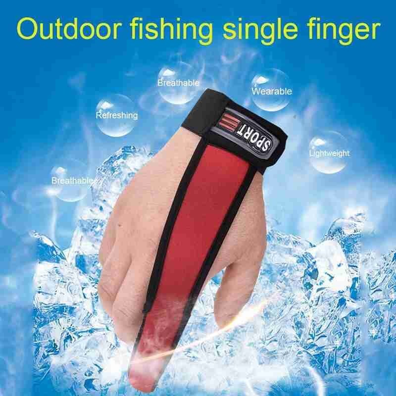 1 pièces unique protège-doigts coulée gant pêche doigt garde Surfcasting gant pêcheurs antidérapant accessoires de pêche antidérapant