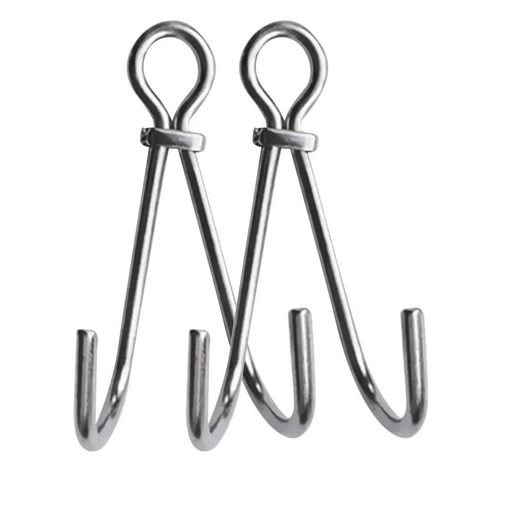 13.5cm Scuba Dive Reef doppio gancio attrezzatura di sicurezza deriva corrente gancio per immersione Kayak canoa attrezzatura Hardware accessorio: 2 PC