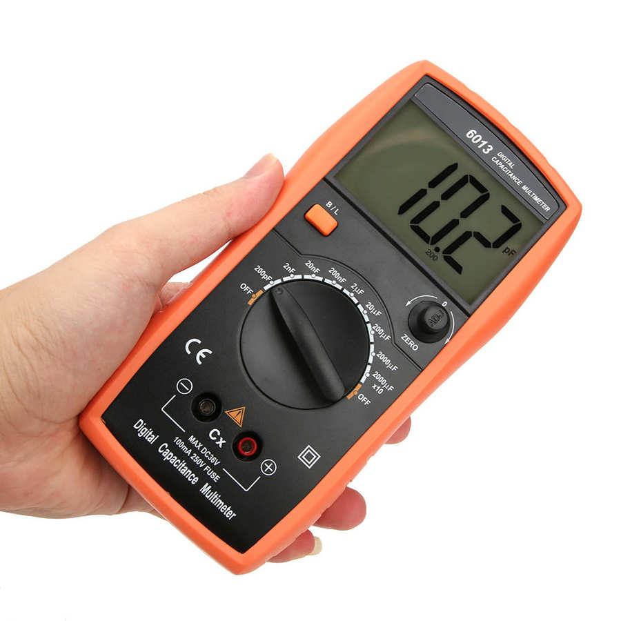 6013 Digital Multimeter Capacitance 20000uF Meter Manual Range Capacitance Tester Measure Tool